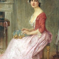 Схема вышивки «Lenoir_Charles_Amable_The_Seamtress»