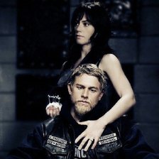 Схема вышивки «байкер»