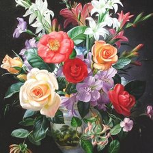 Схема вышивки «букет»