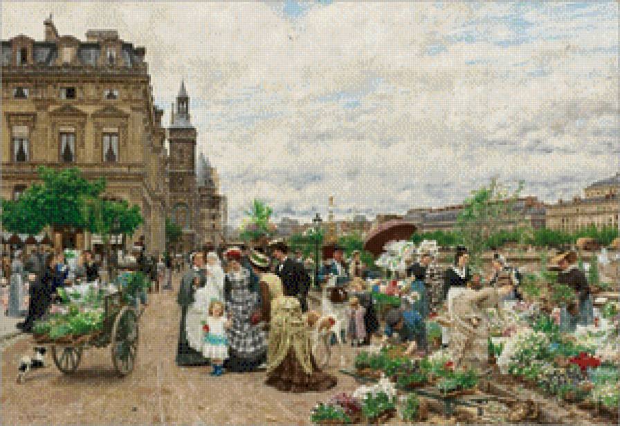 marie-franois-firmin-girard-mercado de las flores paris - предпросмотр