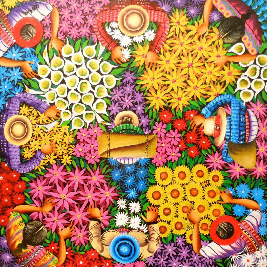 MERCADO FLORES ESCUELA MAYA - оригинал