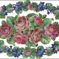 Схема вышивки «квітковий вінок»