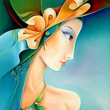 Схема вышивки «mujer preciosa»