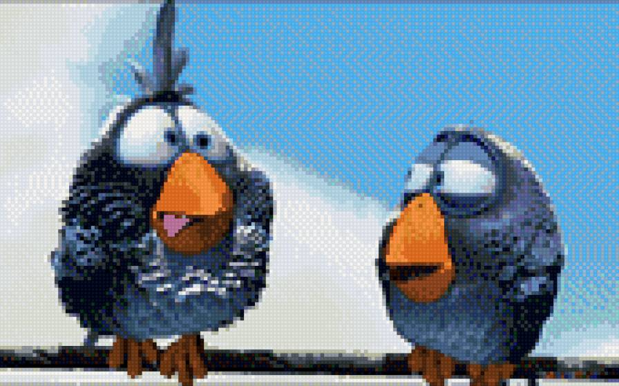 Птички - птицы, мультфильмы - предпросмотр