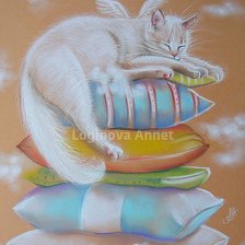 Схема вышивки «спящий ангелочек»