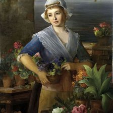 Схема вышивки «цветочница»