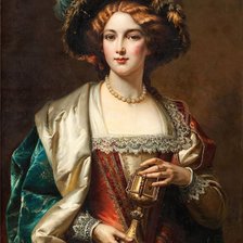 Схема вышивки «дева»