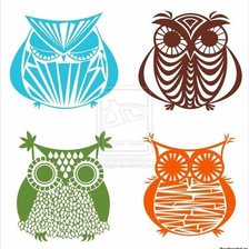 Схема вышивки «совушки»