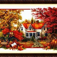 Схема вышивки «Осень.»