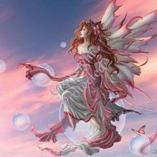 nene thomas hada purpura y blanca