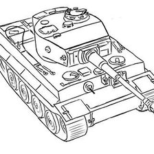Схема вышивки «тигр»