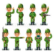 Схема вышивки «солдатики»