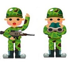 Схема вышивки «солдаты»