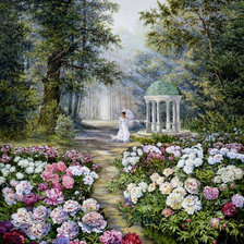 Схема вышивки «Прогулка»