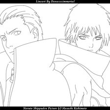 Схема вышивки «Sasori & Hidan»