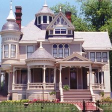 Схема вышивки «Pillow-Thompson House»