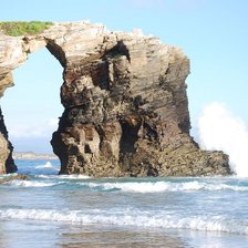 Схема вышивки «playa de las catedrales arco desde abajo»
