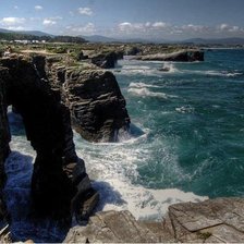PLAYA DE LAS CATEDRALES ARCOS DESDE ARRIBA