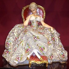 Схема вышивки «porcelana damisela con escabel»