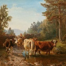 Схема вышивки «sacando las vacas»