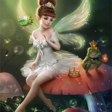 Схема вышивки «si beso a esta rana»