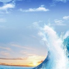 Схема вышивки «Волна»