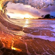 Схема вышивки «Вечерняя волна»