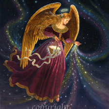 Схема вышивки «рождественский ангел»