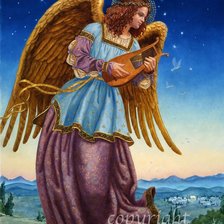 Схема вышивки «рождественский ангел»