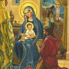 Схема вышивки «рождение младенца»