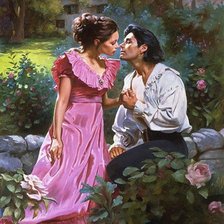 Схема вышивки «поцелуй»