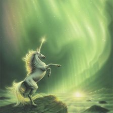 Схема вышивки «единорог»