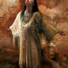 Схема вышивки «девушка Ли Богл»