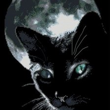 Схема вышивки «Котик»