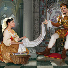 Схема вышивки «при дворце»