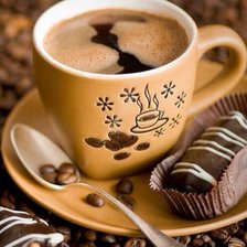 Схема вышивки «Кофе»