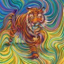 Схема вышивки «Тигр»