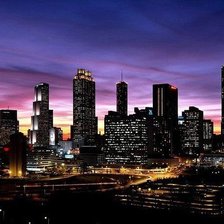 Схема вышивки «Сиреневый  закат»