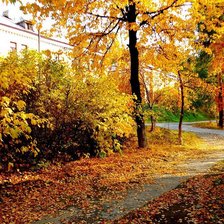 Схема вышивки «Осень на Лесной 3»