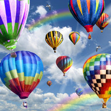 Схема вышивки «BalloonsInTheSky»