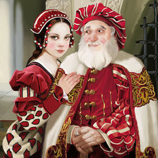 Схема вышивки «король и его дочь»