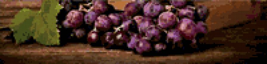 триптих вино (часть 4) - бокал, модульные, модуль, виноград - предпросмотр