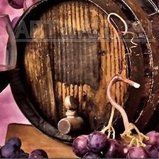 Схема вышивки «триптих вино (часть 3)»