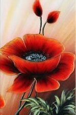 Схема вышивки «триптих маки (часть 3)»