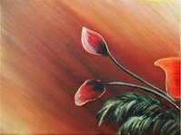 Схема вышивки «триптих маки (часть 1)»