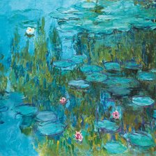 Схема вышивки «Моне Водяные лилии 1915»