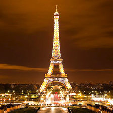 Схема вышивки «Эйфелева башня»