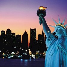 Схема вышивки «Статуя Свободы»