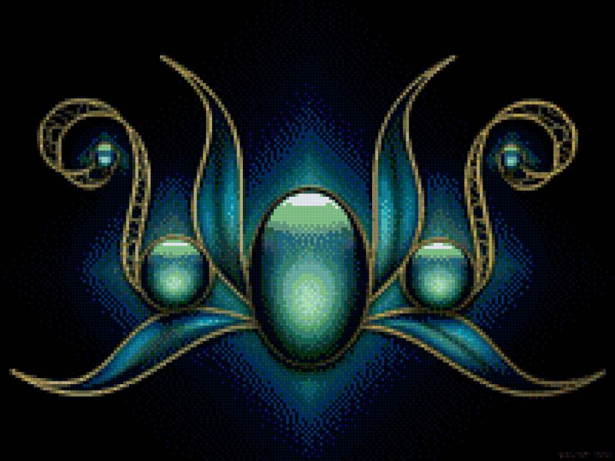 кристалл - восток, камни, узоры - предпросмотр