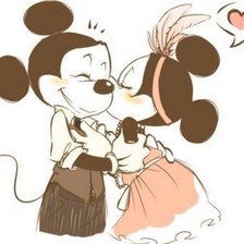 Схема вышивки «Мики и Мини»